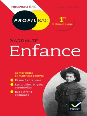 cover image of Profil--Sarraute, Enfance